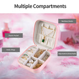 Portable Jewelry Case for Women Girls Earring Storage Box