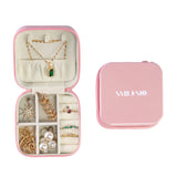 Portable Jewelry Case for Women Girls Earring Storage Box