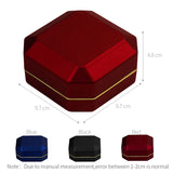 Matte Bracelet Display Jewelry Storage Box Watch LED Lighted Case