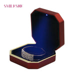 Matte Bracelet Display Jewelry Storage Box Watch LED Lighted Case