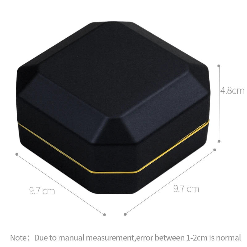 Matte Bracelet Display Jewelry Storage Box Watch LED Lighted Case