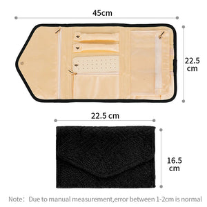 Portable Travel Jewelry Organizer Bag for Necklace Earrings Rings Bracelets