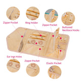 Travel Jewelry Organizer Storage Bag Necklace Rings Earrings Portable Holder