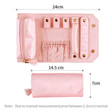 Travel Jewelry Organizer Storage Rolling Bag for Women