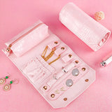 Travel Jewelry Organizer Storage Rolling Bag for Women
