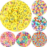 Smiley Animal Fruit Clay Beads Jewelry Making DIY Accessories