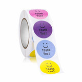 Smiley Face Thank You Sticker 500 Pcs Kids Reward Yellow Dots Labels