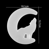 Moon Resin Mold Mirror Moon Fawn Cat Silicone Molds