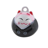 Smiling Cat Chinese Fighting Cartoon Animal Jingle Bell Charms