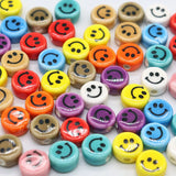 10mm Multicolor Round Flat Porcelain Spacer Beads