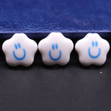 10mm Multicolor Round Flat Porcelain Spacer Beads