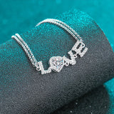 Smiling Love 925 Silver Moissanite Bracelet