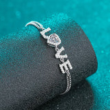 Smiling Love 925 Silver Moissanite Bracelet