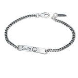 Smiling Face Charm Bracelet Silver Europe American Style