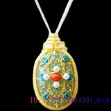 925 Silver Smoke Purple Chalcedony Pendant Gemstone Necklace