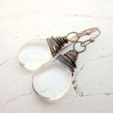 Smoky Quartz Dangle Drop Earrings
