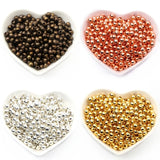 Metal Ball Beads Spacer for Jewelry Making DIY Necklace Bracelet 2-10mm
