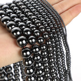 Smooth Hematite Beads Round Spacer 1/2/3/4/6/8/10MM