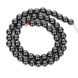 Smooth Hematite Beads Round Spacer 1/2/3/4/6/8/10MM
