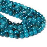 Apatite Stone Beads Round Loose Spacer Beads for DIY Jewelry Making 15''