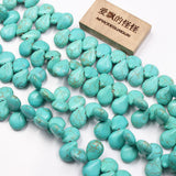 Smooth Turquoise Water drop Beads Strands for Jewelry Making