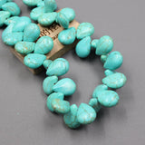 Smooth Turquoise Water drop Beads Strands for Jewelry Making