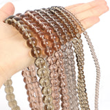 Brown Glass Round Spacer Bead Stone for Jewelry Making DIY 4/6/8