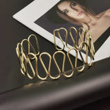 Metal Torques Bib Neck Choker Necklaces Punk Alloy Collar Statement Necklace