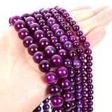 Dark Purple Sugilite Jades Stone Beads Round Loose Beads 6/8/10MM