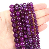 Dark Purple Sugilite Jades Stone Beads Round Loose Beads 6/8/10MM
