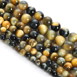 Tiger Eye Stone Bead Round Spacer Bead 4-12MM
