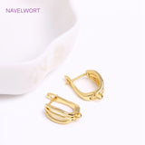 14K Plated Lever-Back Earring Hook Clasps DIY Jewelry Making