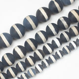 Smooth/Matte 6-12mm Dzi Agate Round Beads