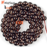 Natural Smoky Quartzs Crystal Stone Round Beads 6/8/10/12mm