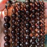 Natural Smoky Quartzs Crystal Stone Round Beads 6/8/10/12mm