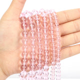 Pink Glass Natural Stone Beads Round Spacer Beads 4/6/8/10/12MM