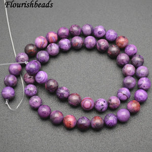 Purple Crazy Lace Agate Stone Round Beads 4mm-10mm
