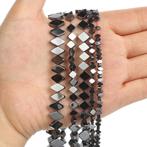 Hematite Stone Beads for Jewelry Making DIY Bracelet Necklace 4-8mm