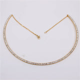 Elegant Crystal Collar with Adjustable Size Lobster Clasp
