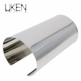 Smooth Surface Metal Statement Big Bracelet For Women
