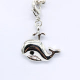Dolphin Diamond Pendant Charm Lobster Clasp DIY Accessory