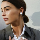 Women's Circle Earhook Cochlear Clip Earclip Retro Earrings