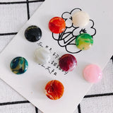 Multicolor Retro Round Resin Patch Non-porous Jewelry Material DIY