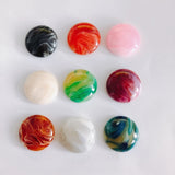 Multicolor Retro Round Resin Patch Non-porous Jewelry Material DIY