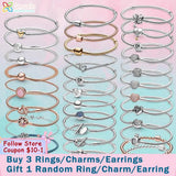 925 Silver Heart Infinity Wishbone Heart Disc Fan Clasp Heart T-Bar Snake Chain