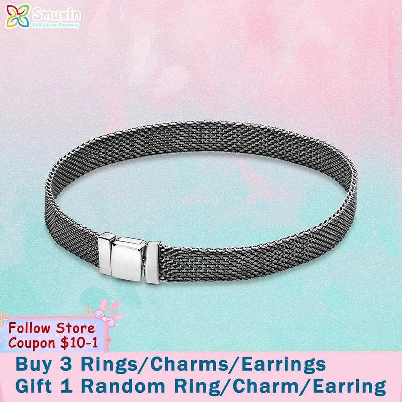 925 Sterling Silver Bracelets Pan Reflexions Bracelet Friendship Bangles