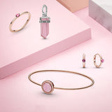 925 Silver Bracelet Sparkling Wishbone Heart Bangle Friendship Bangles
