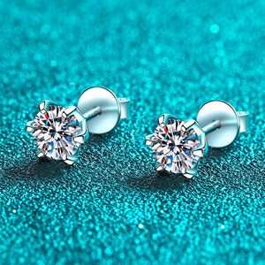 Smyoue 0.3-2CT Screw Moissanite Stud Earrings S925 Sterling Silver Jewelry