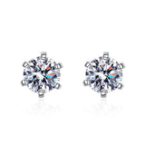 Smyoue 0.3-2CT Screw Moissanite Stud Earrings S925 Sterling Silver Jewelry