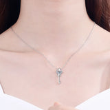 0.3ct Moissanite Pendant Necklace D Vvs1 S925 Sterling Silver Brilliant Crown